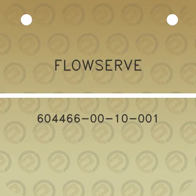 flowserve-604466-00-10-001