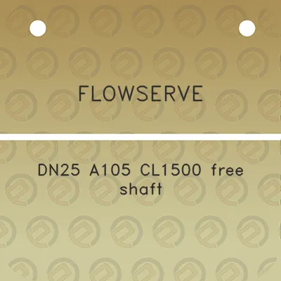 flowserve-dn25-a105-cl1500-free-shaft