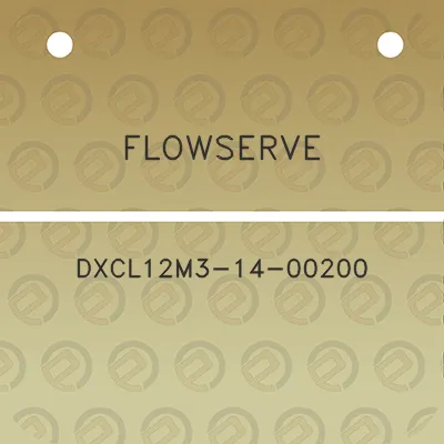 flowserve-dxcl12m3-14-00200