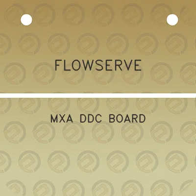 flowserve-mxa-ddc-board