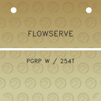 flowserve-pgrp-w-254t