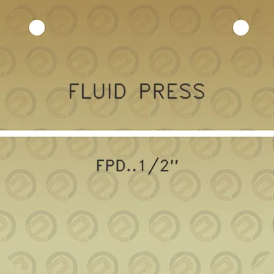 fluid-press-fpd12