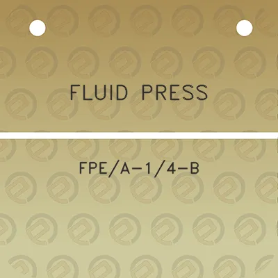 fluid-press-fpea-14-b