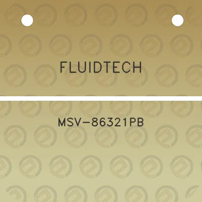 fluidtech-msv-86321pb