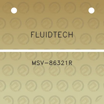 fluidtech-msv-86321r