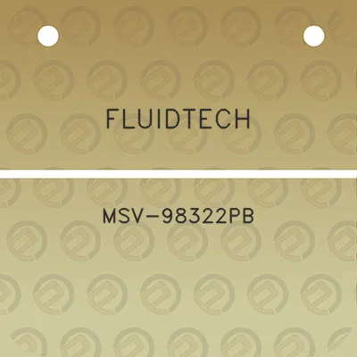 fluidtech-msv-98322pb