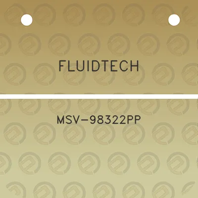 fluidtech-msv-98322pp