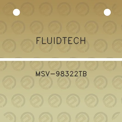 fluidtech-msv-98322tb