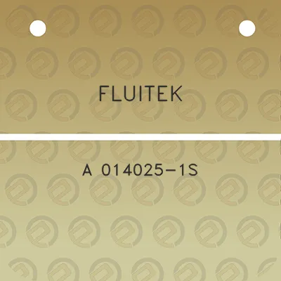 fluitek-a-014025-1s