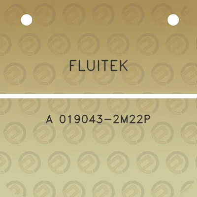 fluitek-a-019043-2m22p