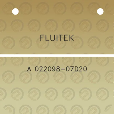 fluitek-a-022098-07d20