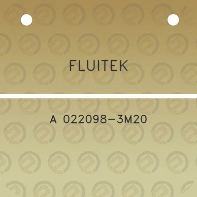 fluitek-a-022098-3m20