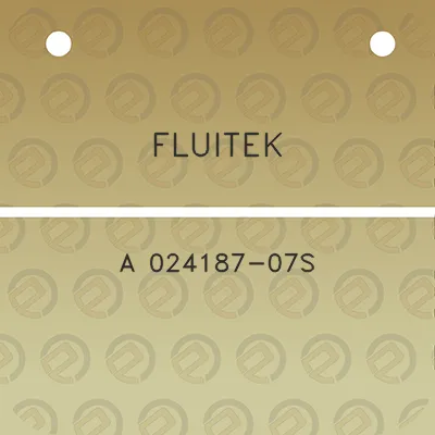 fluitek-a-024187-07s