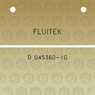 fluitek-d-045360-1g