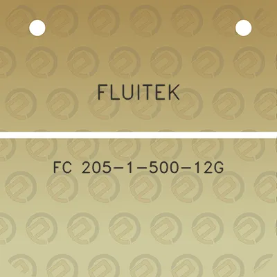 fluitek-fc-205-1-500-12g