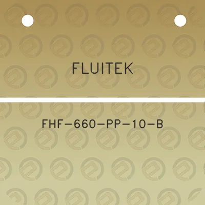 fluitek-fhf-660-pp-10-b