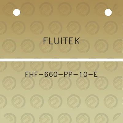 fluitek-fhf-660-pp-10-e