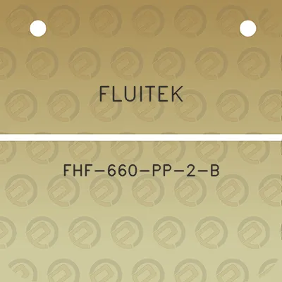 fluitek-fhf-660-pp-2-b