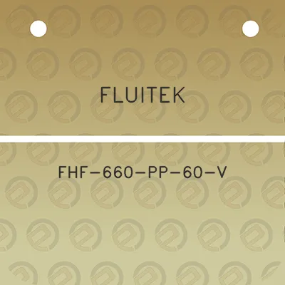 fluitek-fhf-660-pp-60-v