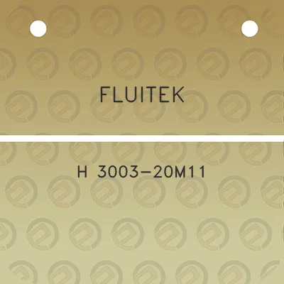 fluitek-h-3003-20m11