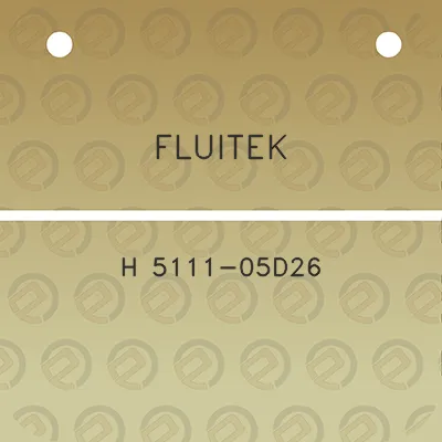 fluitek-h-5111-05d26