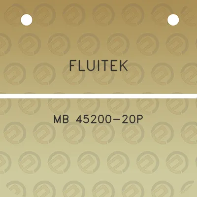 fluitek-mb-45200-20p