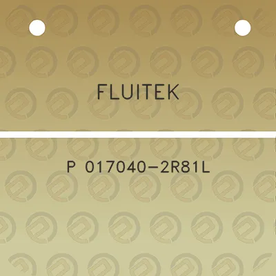 fluitek-p-017040-2r81l