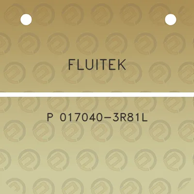 fluitek-p-017040-3r81l