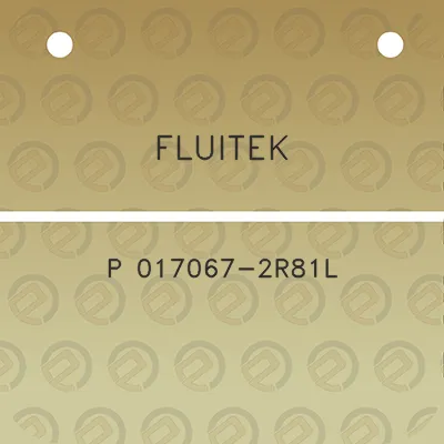 fluitek-p-017067-2r81l