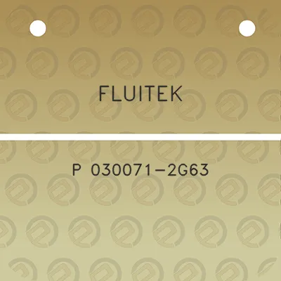 fluitek-p-030071-2g63