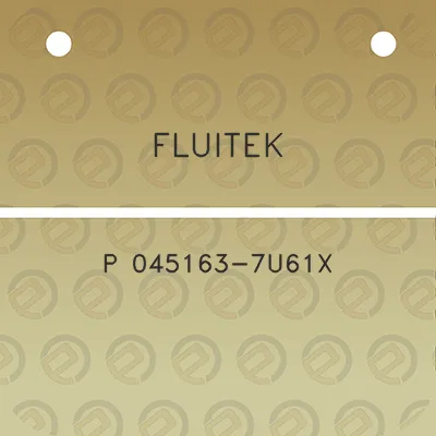 fluitek-p-045163-7u61x