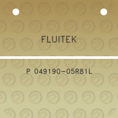 fluitek-p-049190-05r81l