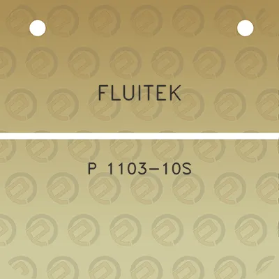 fluitek-p-1103-10s