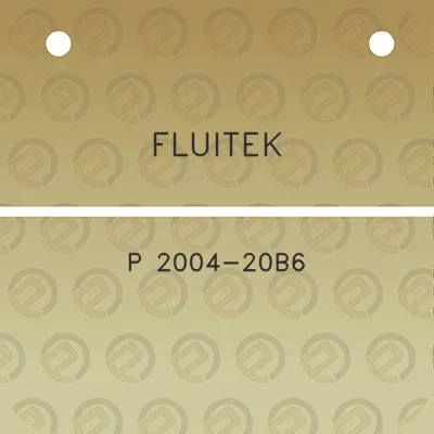 fluitek-p-2004-20b6