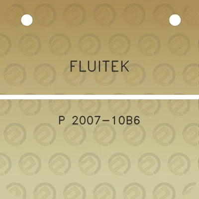 fluitek-p-2007-10b6