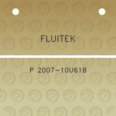 fluitek-p-2007-10u61b