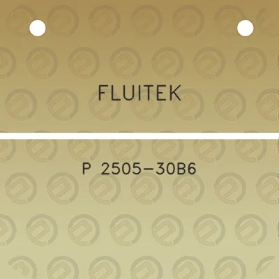 fluitek-p-2505-30b6