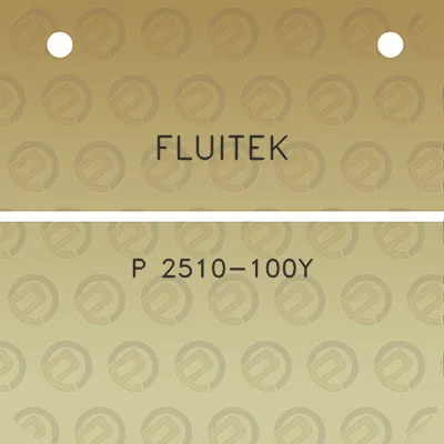 fluitek-p-2510-100y