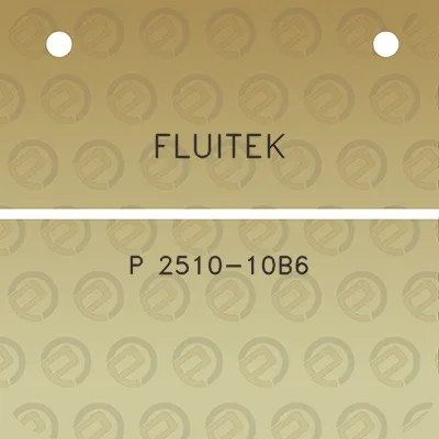 fluitek-p-2510-10b6