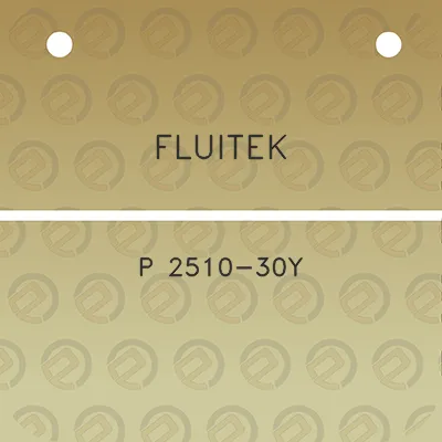 fluitek-p-2510-30y