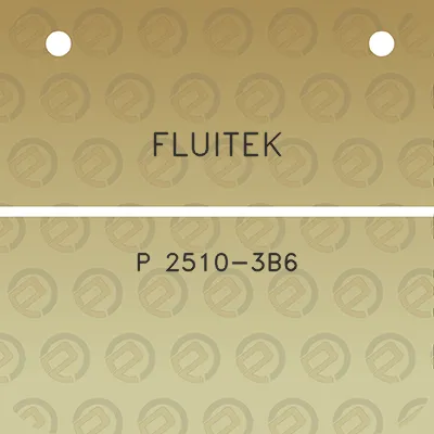 fluitek-p-2510-3b6