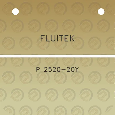 fluitek-p-2520-20y