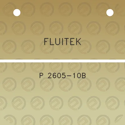 fluitek-p-2605-10b