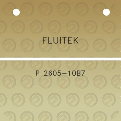 fluitek-p-2605-10b7