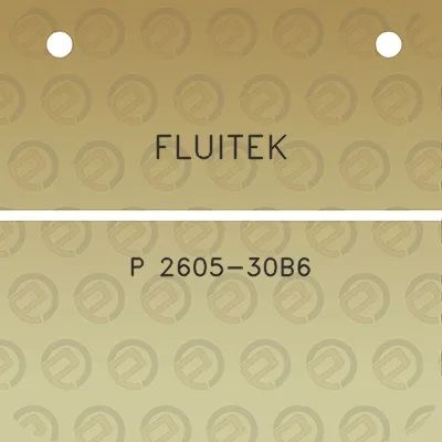 fluitek-p-2605-30b6