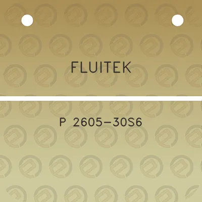 fluitek-p-2605-30s6