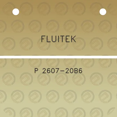 fluitek-p-2607-20b6