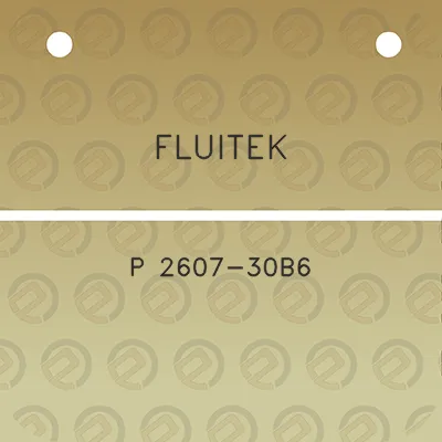 fluitek-p-2607-30b6