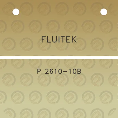 fluitek-p-2610-10b