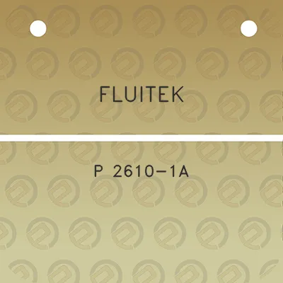 fluitek-p-2610-1a